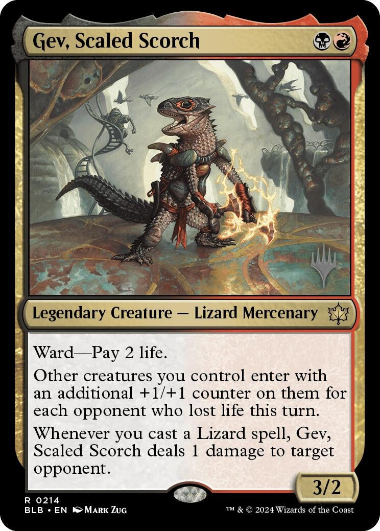 Image for Gev, Scaled Scorch (214) (Bloomburrow) - Magic: The Gathering