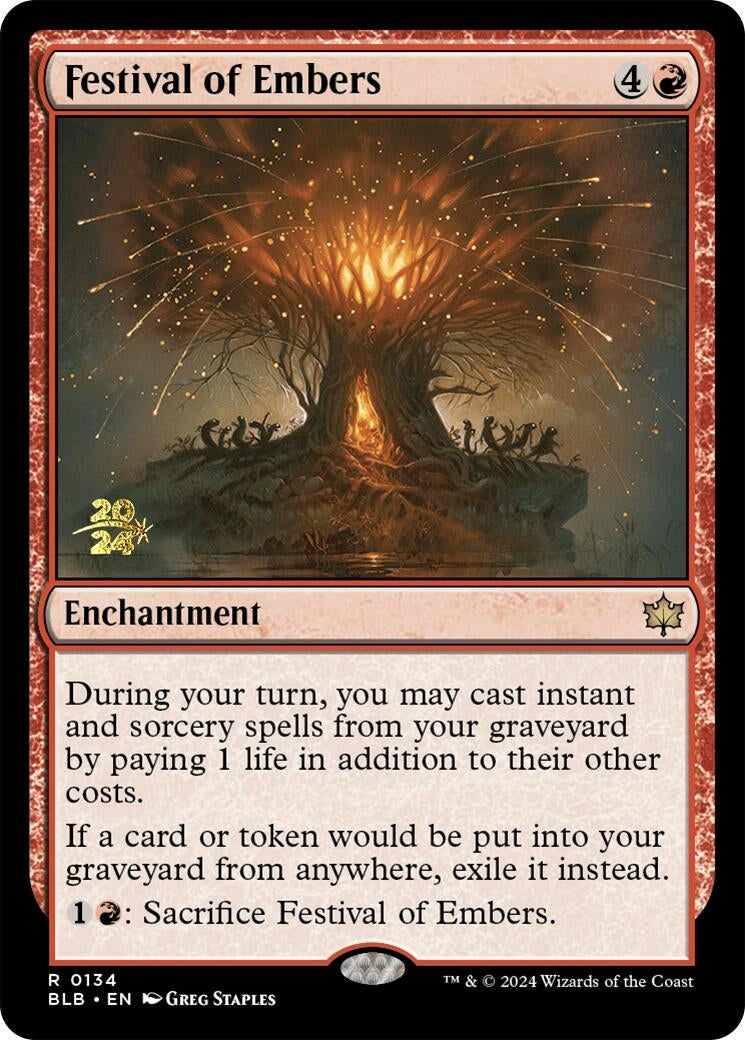 Image for Festival of Embers (134) (Prerelease Cards) - Magic: The Gathering