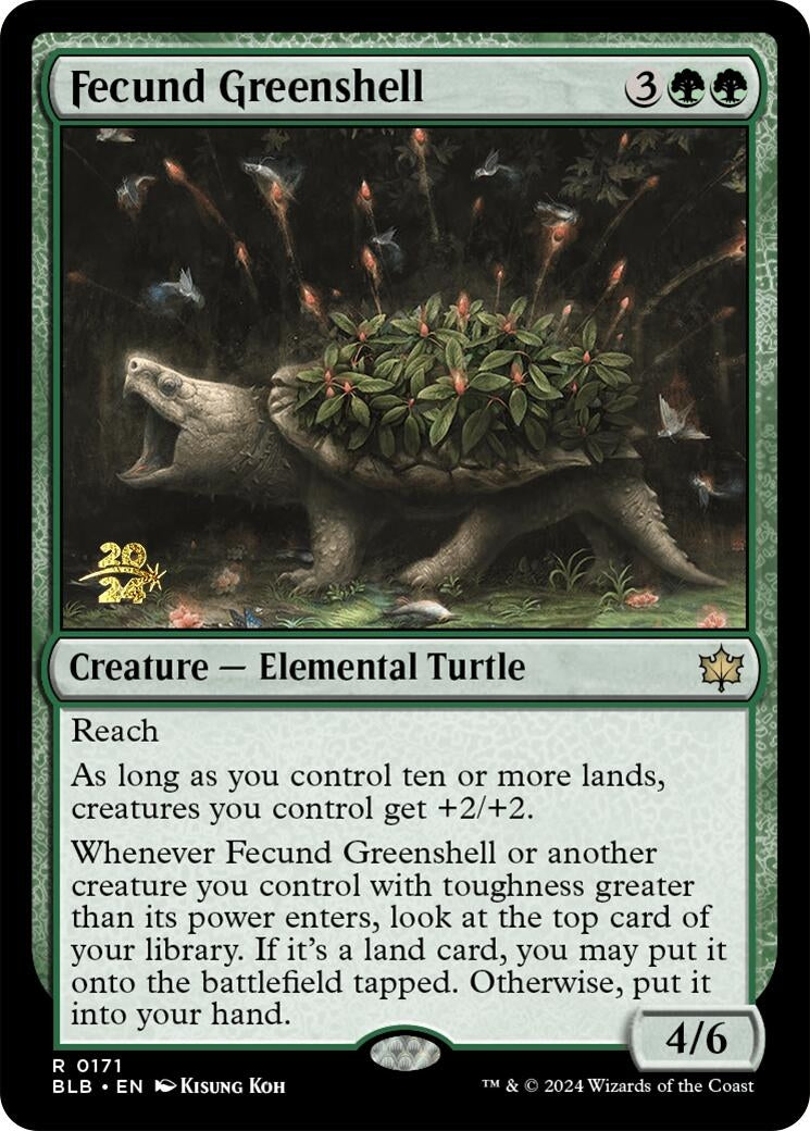 Image for Fecund Greenshell (171) (Prerelease Cards) - Magic: The Gathering