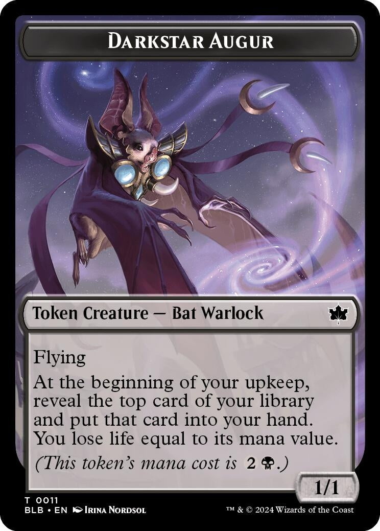 Image for Darkstar Augur Token (11) (Bloomburrow) - Magic: The Gathering