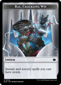 Image for Emblem - Ral, Crackling Wit (30) (Bloomburrow) - Magic: The Gathering