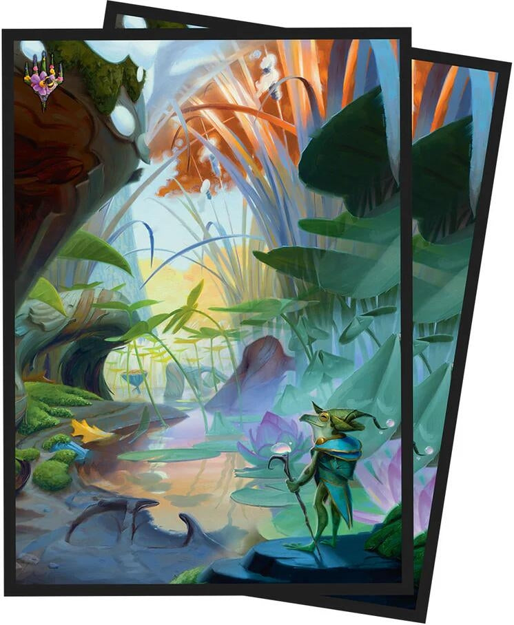 Image for Bloomburrow Island Standard Deck Protector Sleeves for Magic: The Gathering (100-pack) - Card Sleeves