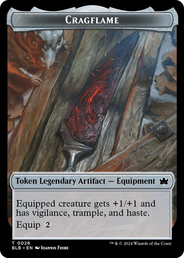 Image for Cragflame // Starscape Cleric Double-Sided Token (26 // 15) (Bloomburrow) - Magic: The Gathering