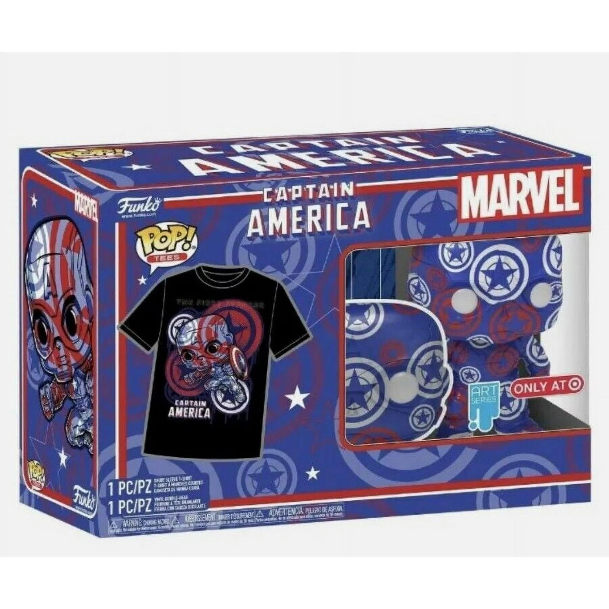 Image for Art Series Captain America T-Shirt & Bobblehead - Size XL - Funko