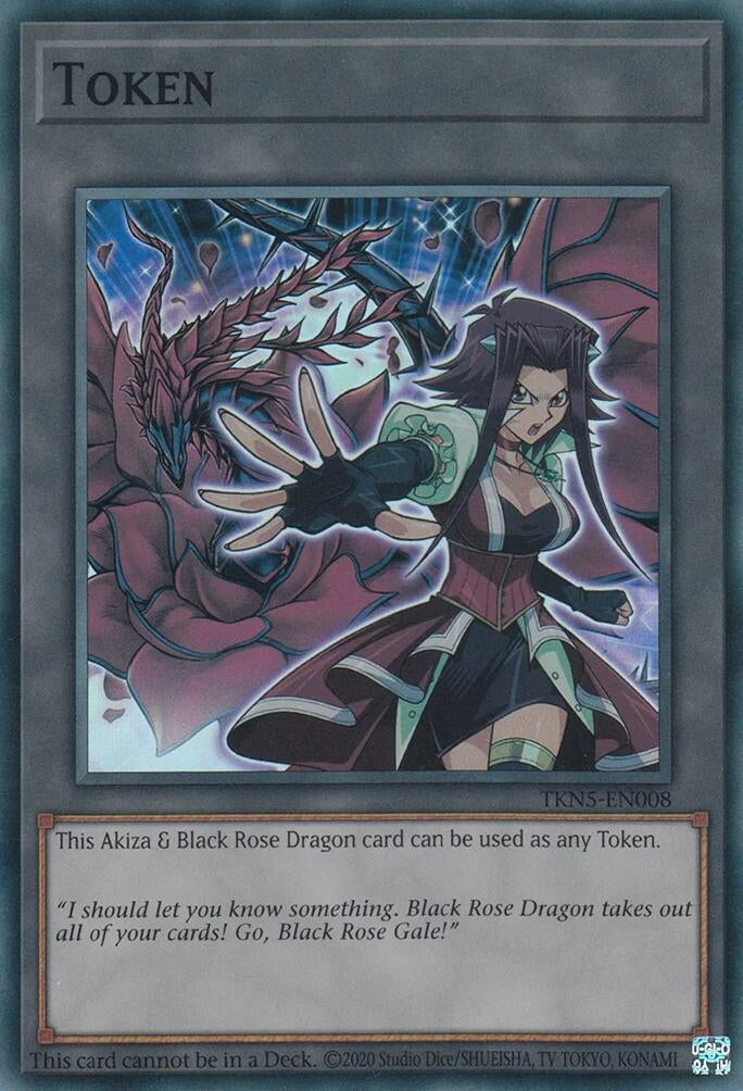 Image for Token: Akiza & Black Rose Dragon (TKN5-EN008) (INFO) - YuGiOh