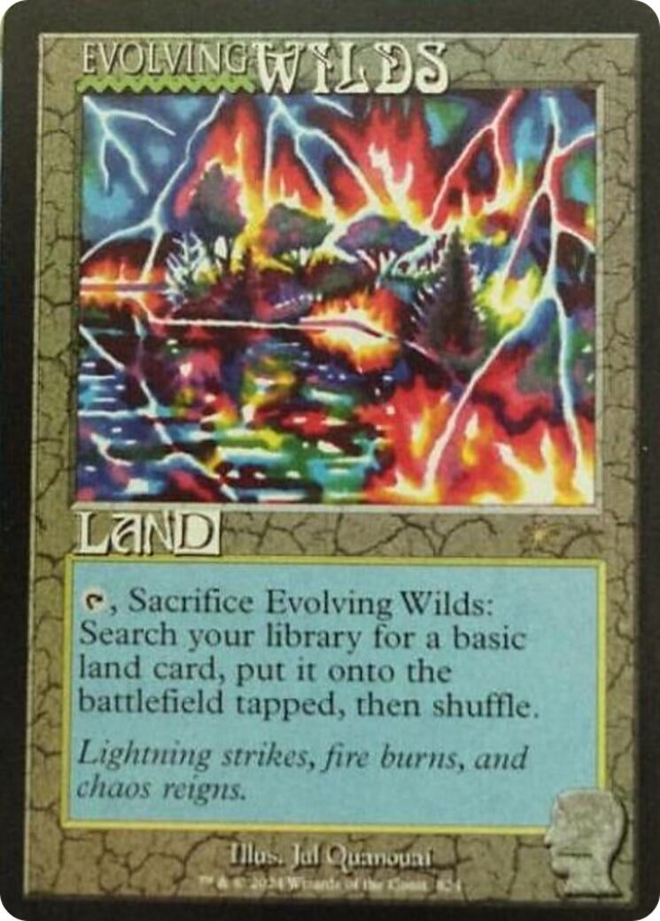 Image for Evolving Wilds (Rainbow Foil) (824) (Secret Lair Drop Series) - Magic: The Gathering