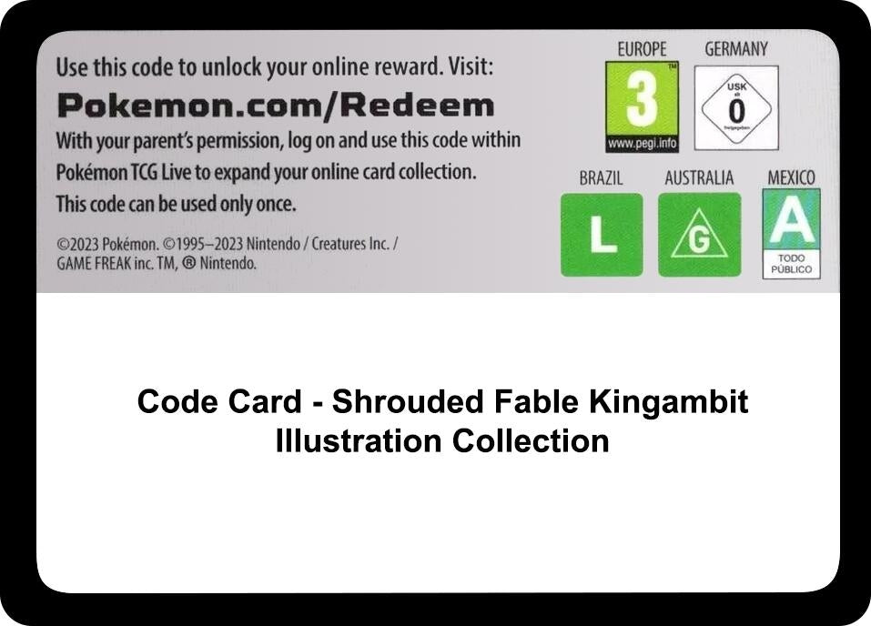Image for Code Card - Shrouded Fable Kingambit Illustration Collection (SFA) - Pokemon