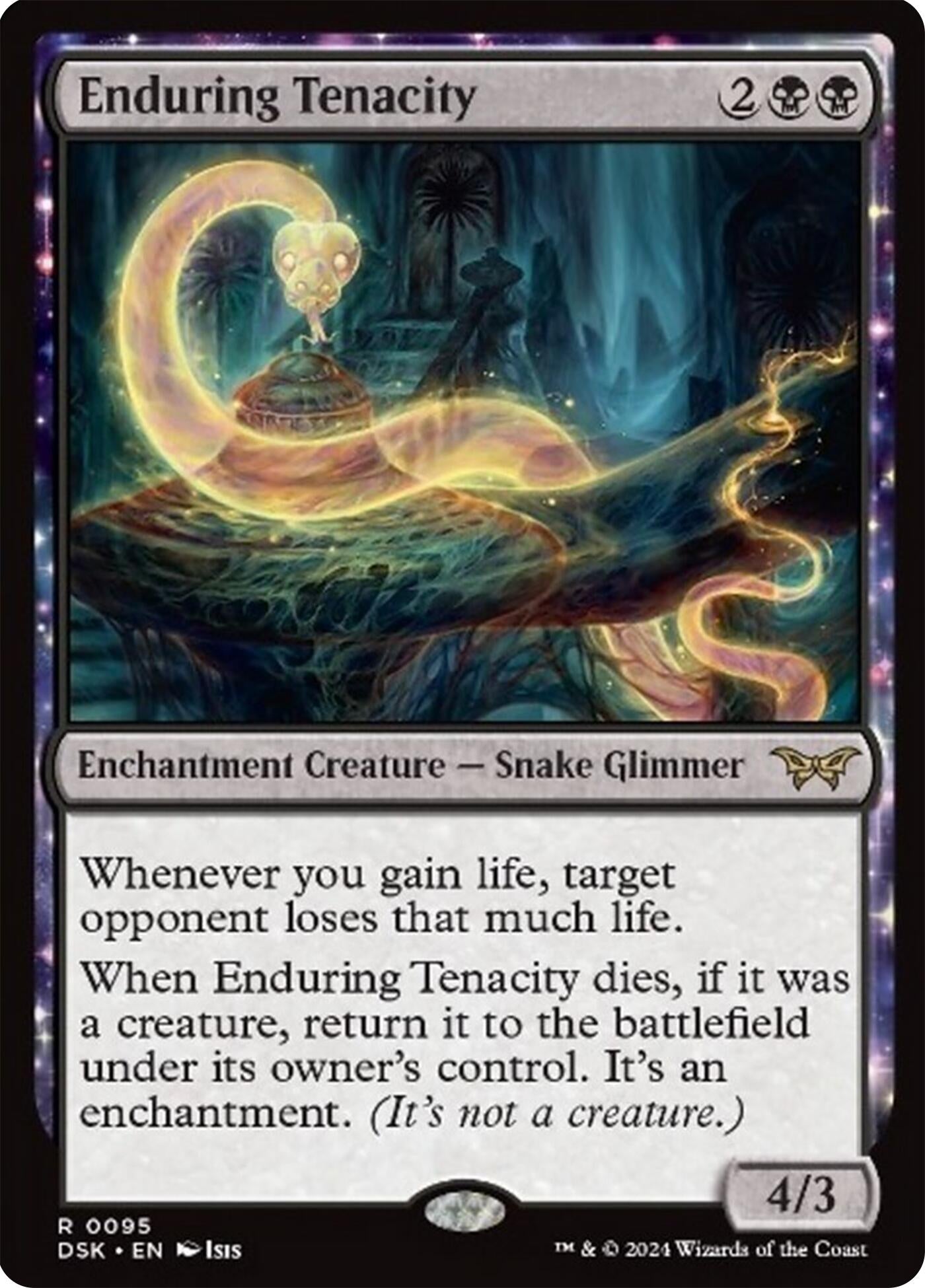 Image for Enduring Tenacity (95) (Duskmourn: House of Horror) - Magic: The Gathering