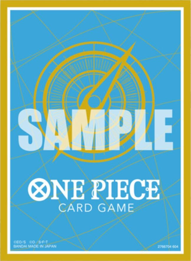 Image for One Piece Card Game Official Sleeves: BANDAI Card Games Fest 24-25 Standard Blue & Gold (70-Pack) - Card Sleeves
