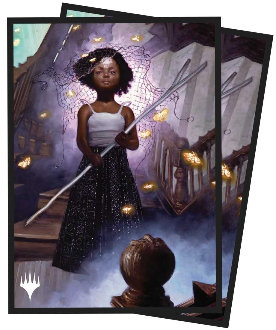 Image for Duskmourn Aminatou, Veil Piercer Standard Deck Protector Sleeves for Magic: The Gathering (100-pack) - Card Sleeves