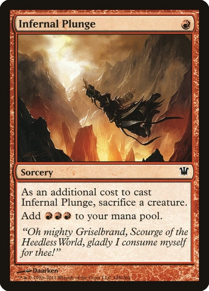Image for Infernal Plunge (148) (Innistrad) - Magic: The Gathering