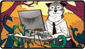 Image for Secret Lair 2024 Not a Wolf - Not a Wolf Token Black-Stitched Playmat for Magic: The Gathering - Playmats