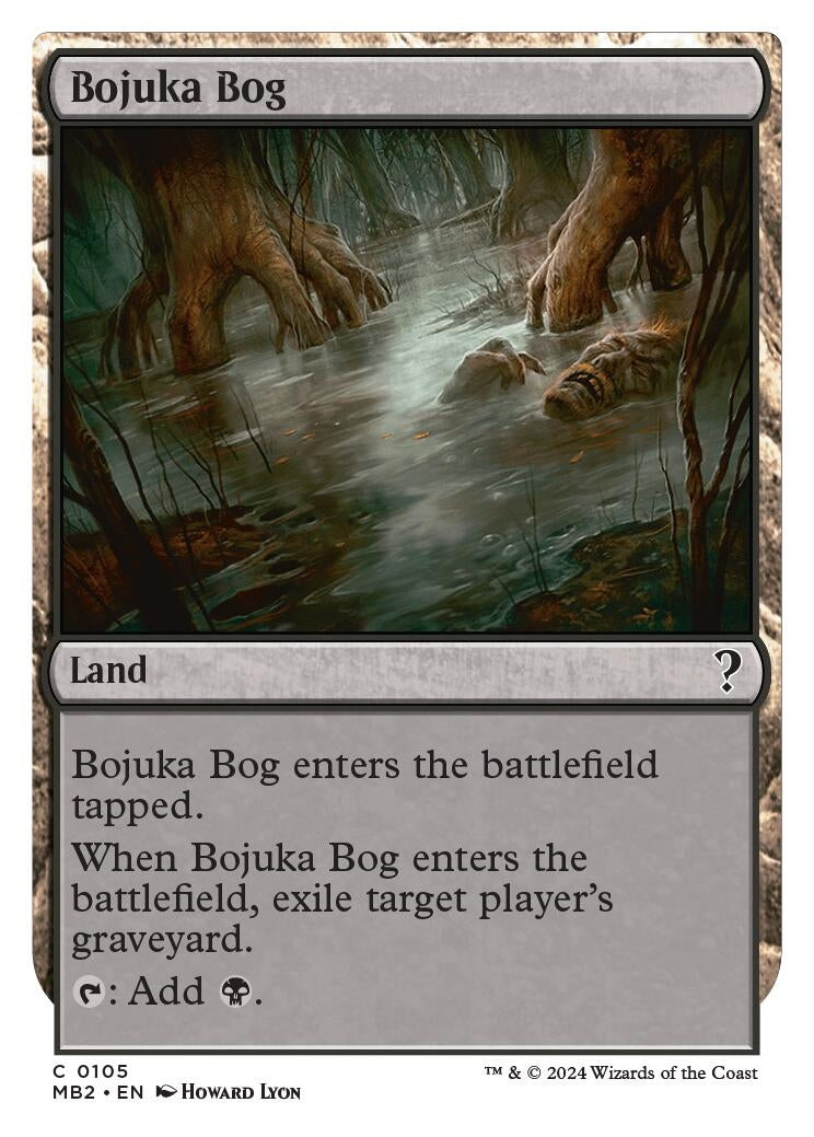 Image for Bojuka Bog (White Border) (105) (Mystery Booster 2) - Magic: The Gathering