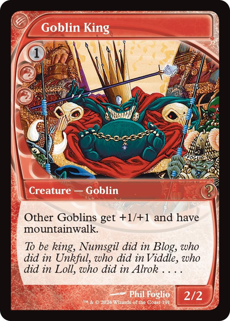 Image for Goblin King (Future Sight) (191) (Mystery Booster 2) - Magic: The Gathering