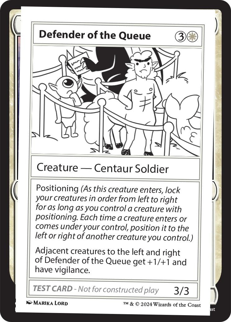Image for Defender of the Queue (Mystery Booster 2 Playtest Cards) - Magic: The Gathering