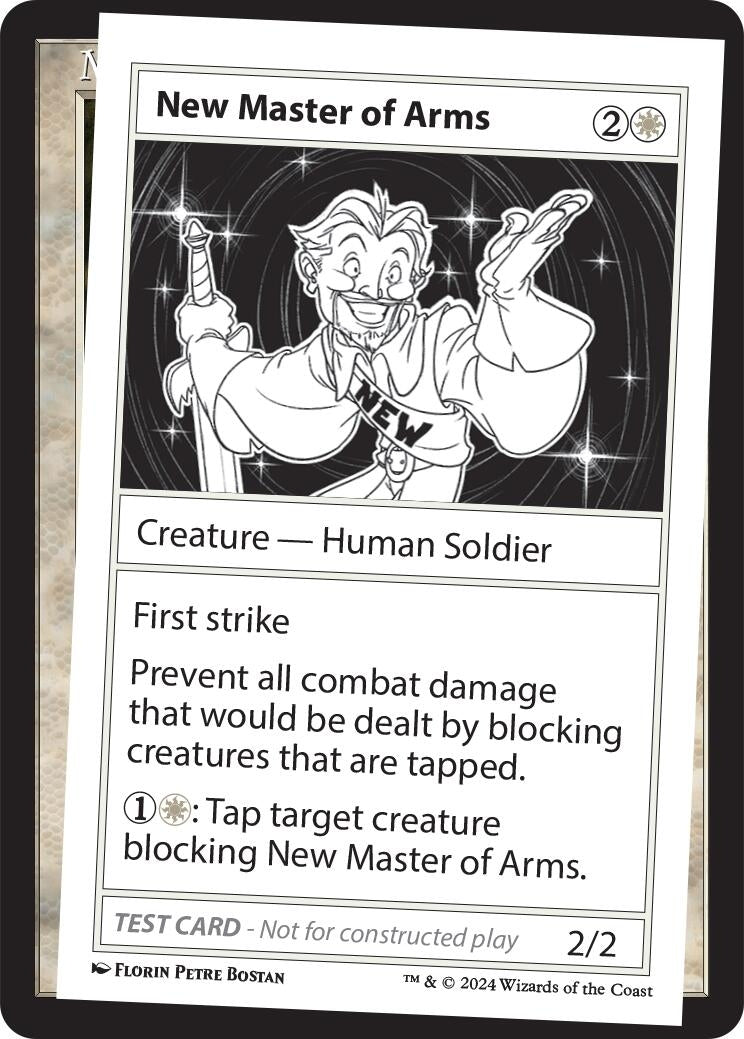 Image for New Master of Arms (Mystery Booster 2 Playtest Cards) - Magic: The Gathering