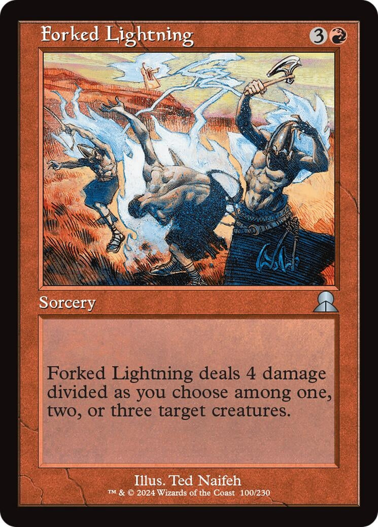 Image for Forked Lightning (100/230) (The List Reprints) - Magic: The Gathering