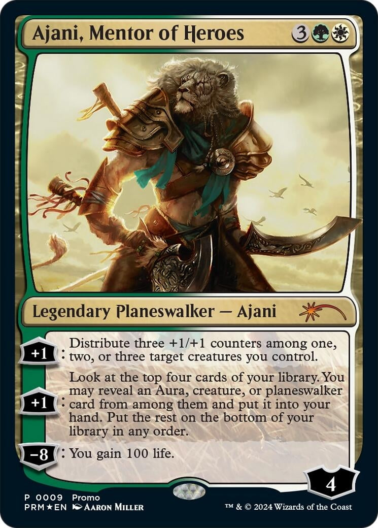 Image for Ajani, Mentor of Heroes (Deluxe Commander Kit) (9) (Unique and Miscellaneous Promos) - Magic: The Gathering