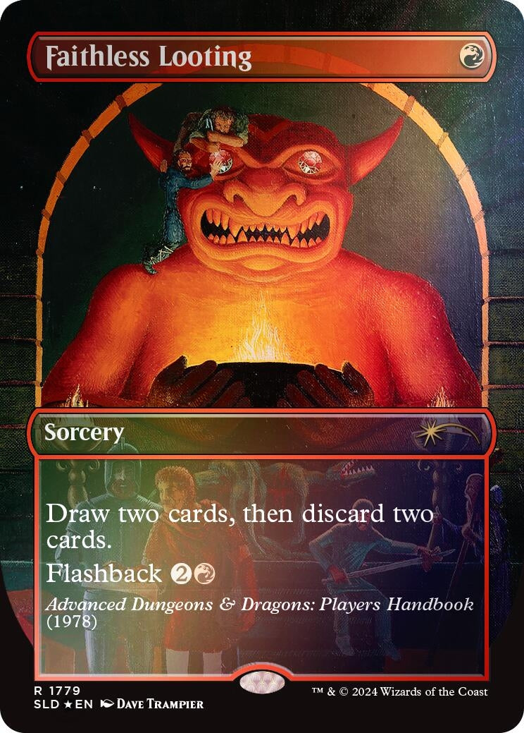 Image for Faithless Looting (Rainbow Foil) (1779) (Secret Lair Drop Series) - Magic: The Gathering