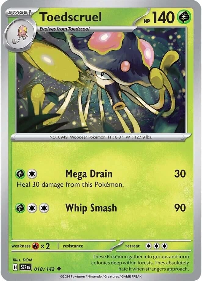 Image for Toedscruel (018/142) (SCR) - Pokemon