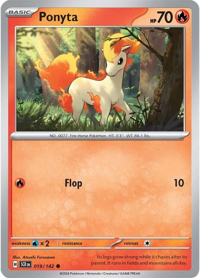 Image for Ponyta (019/142) (SCR) - Pokemon