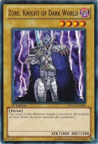 Image for Zure, Knight of Dark World (SDGU-EN004) (SDGU) - YuGiOh