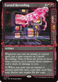 Image for Cursed Recording (Showcase) (315) (Duskmourn: House of Horror) - Magic: The Gathering
