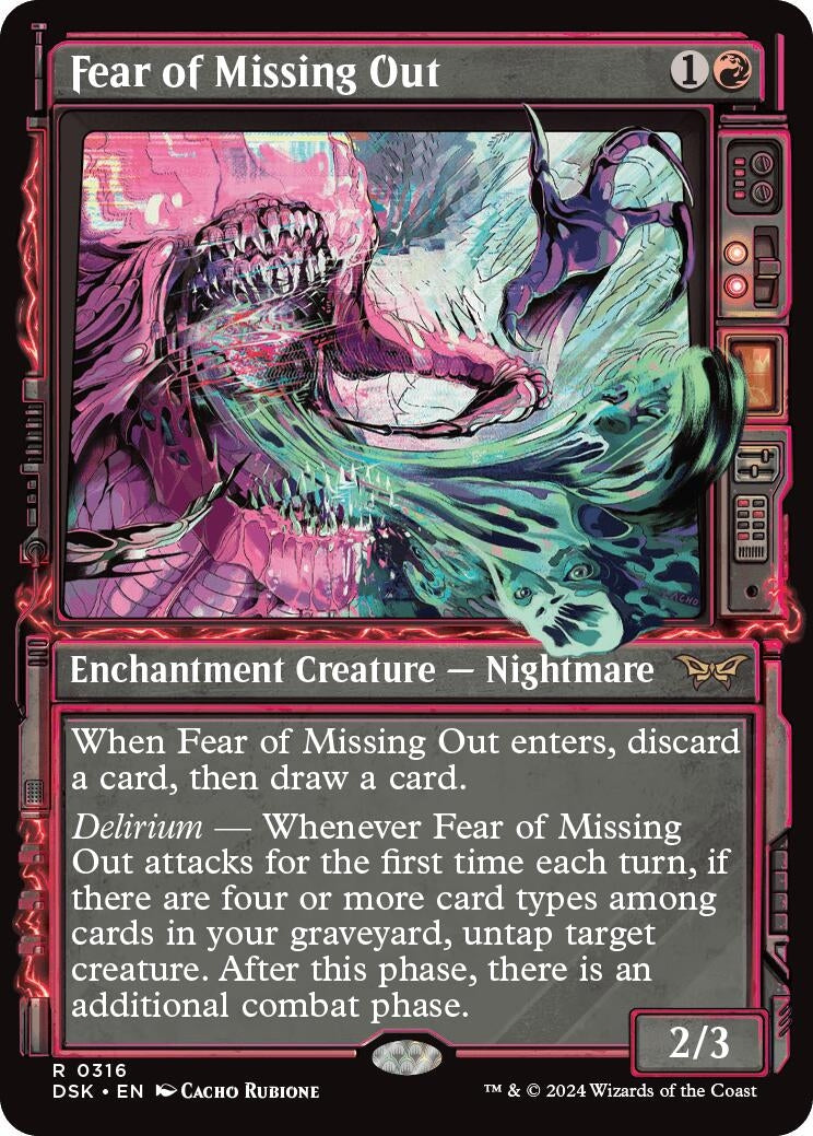 Image for Fear of Missing Out (Showcase) (316) (Duskmourn: House of Horror) - Magic: The Gathering