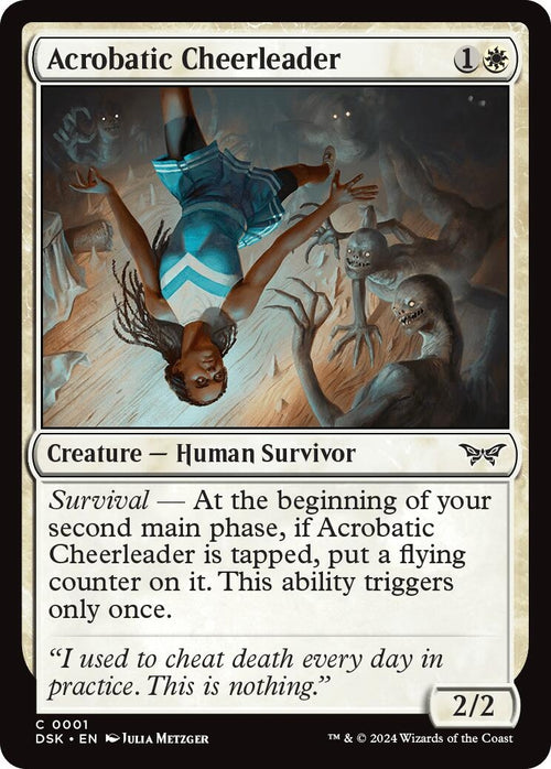 Image for Acrobatic Cheerleader (1) (Duskmourn: House of Horror) - Magic: The Gathering