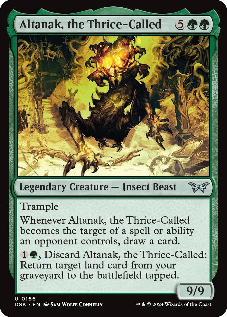 Image for Altanak, the Thrice-Called (166) (Duskmourn: House of Horror) - Magic: The Gathering