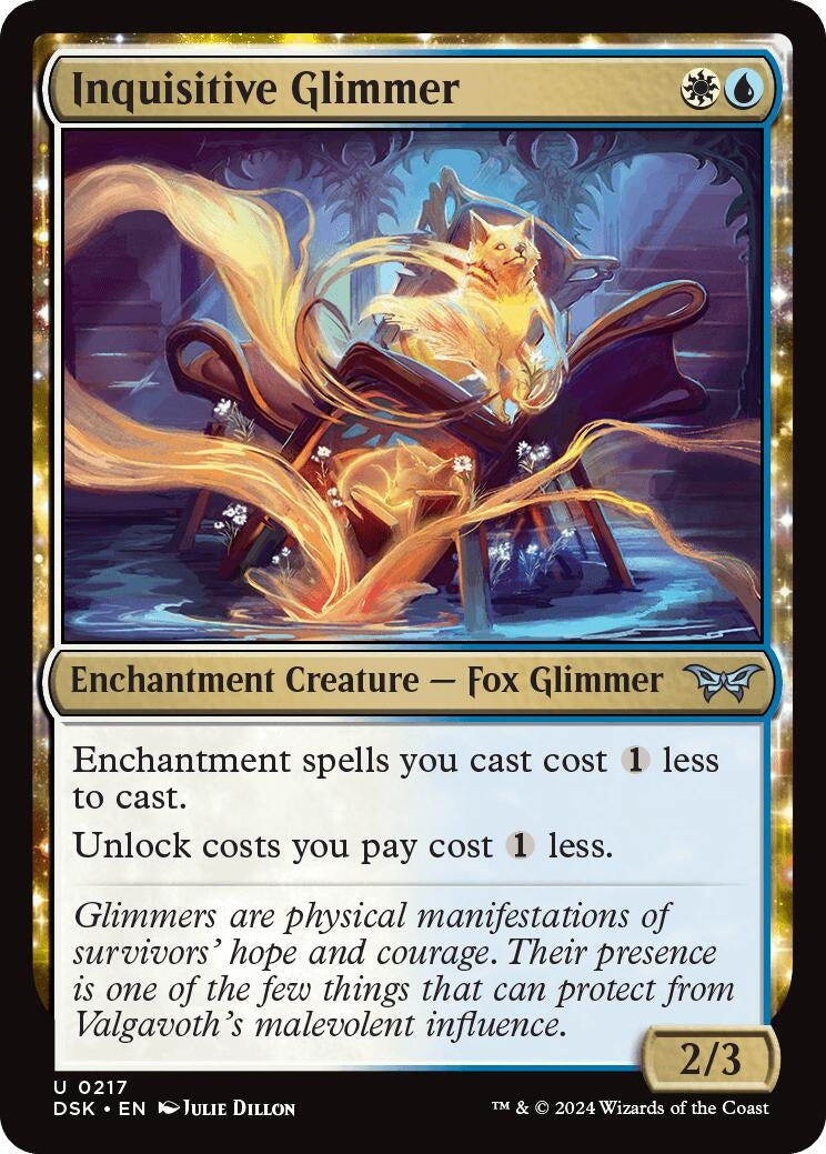 Image for Inquisitive Glimmer (217) (Duskmourn: House of Horror) - Magic: The Gathering