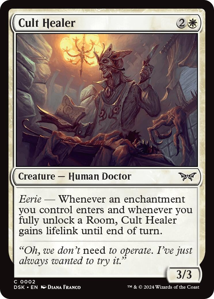 Image for Cult Healer (2) (Duskmourn: House of Horror) - Magic: The Gathering