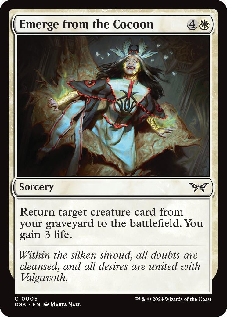 Image for Emerge from the Cocoon (5) (Duskmourn: House of Horror) - Magic: The Gathering