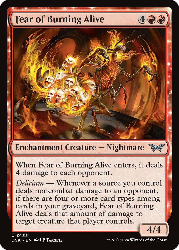 Image for Fear of Burning Alive (135) (Duskmourn: House of Horror) - Magic: The Gathering