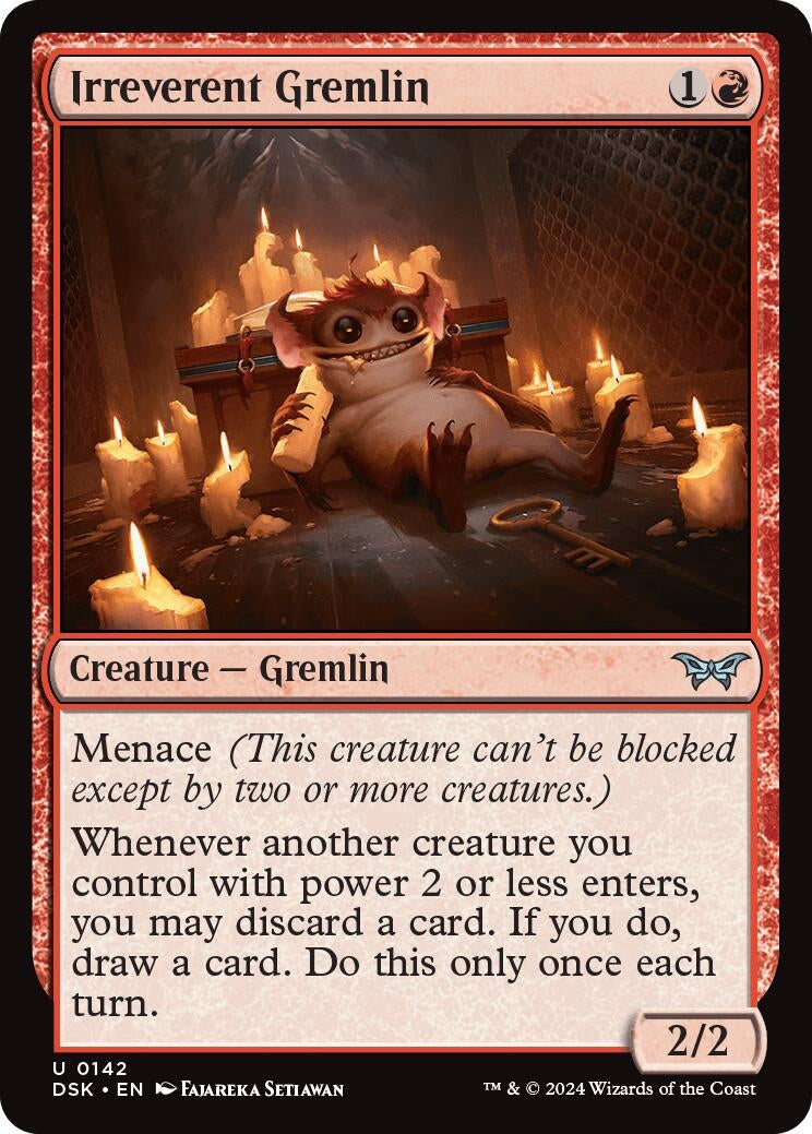 Image for Irreverent Gremlin (142) (Duskmourn: House of Horror) - Magic: The Gathering