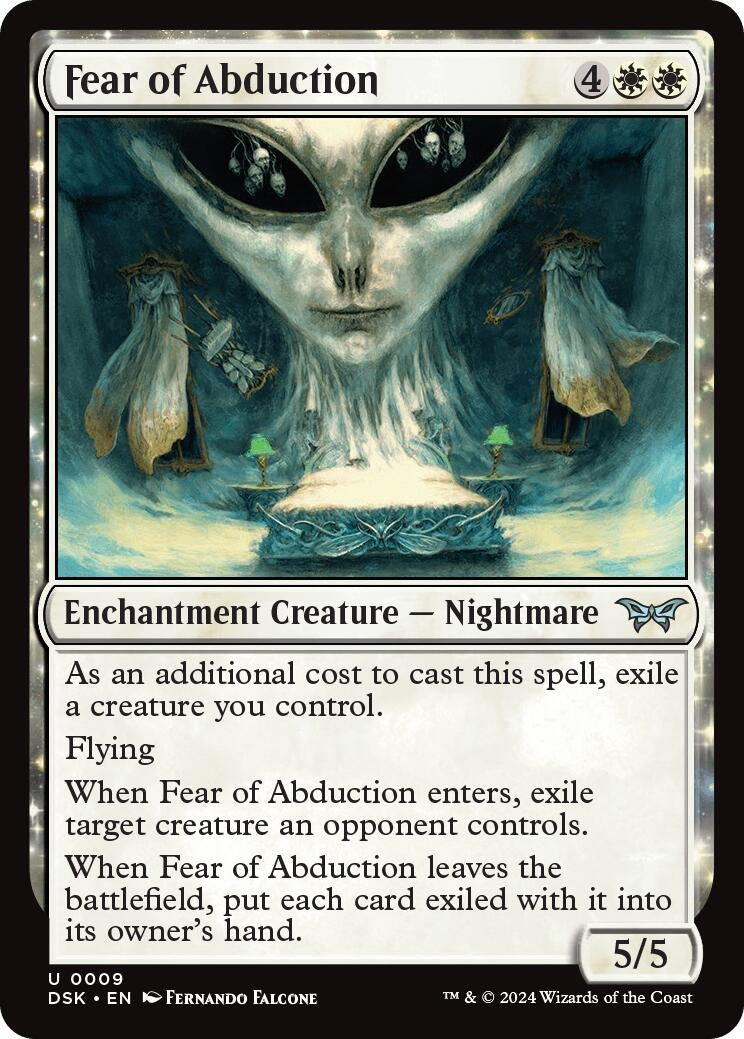 Image for Fear of Abduction (9) (Duskmourn: House of Horror) - Magic: The Gathering