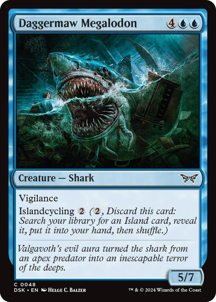 Image for Daggermaw Megalodon (48) (Duskmourn: House of Horror) - Magic: The Gathering