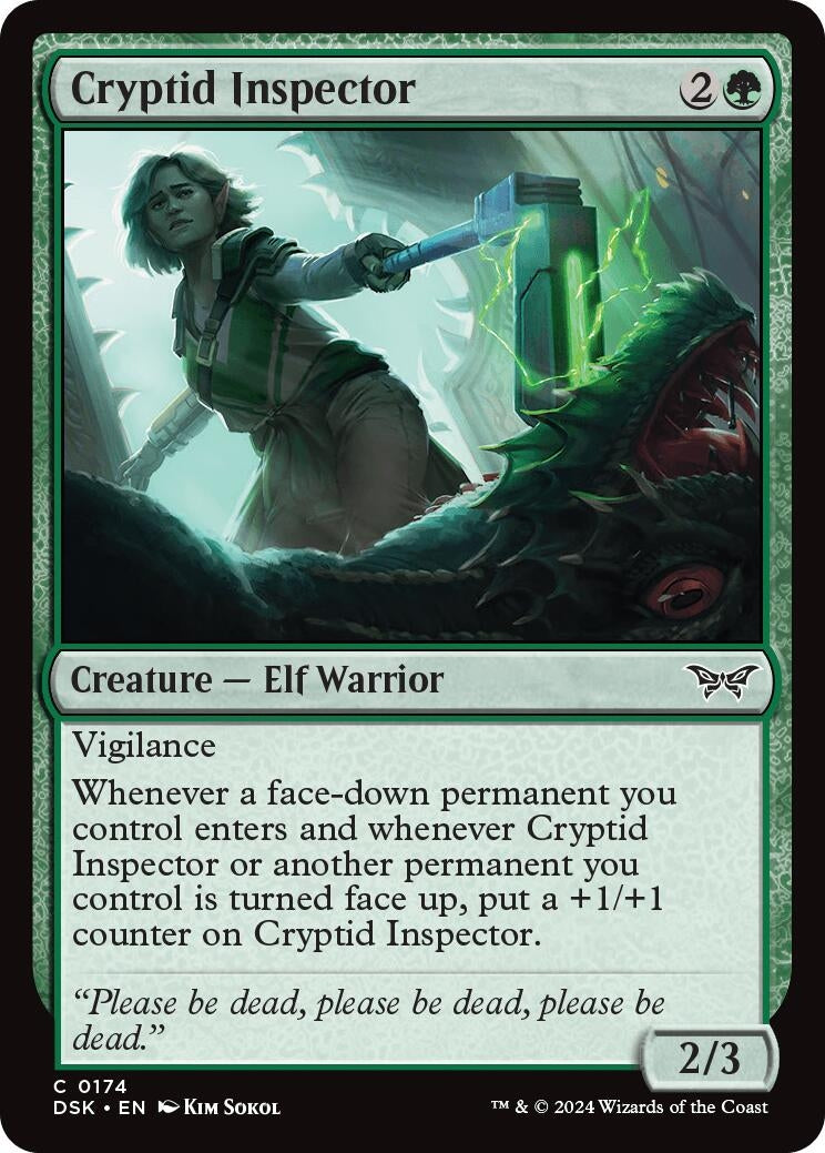 Image for Cryptid Inspector (174) (Duskmourn: House of Horror) - Magic: The Gathering