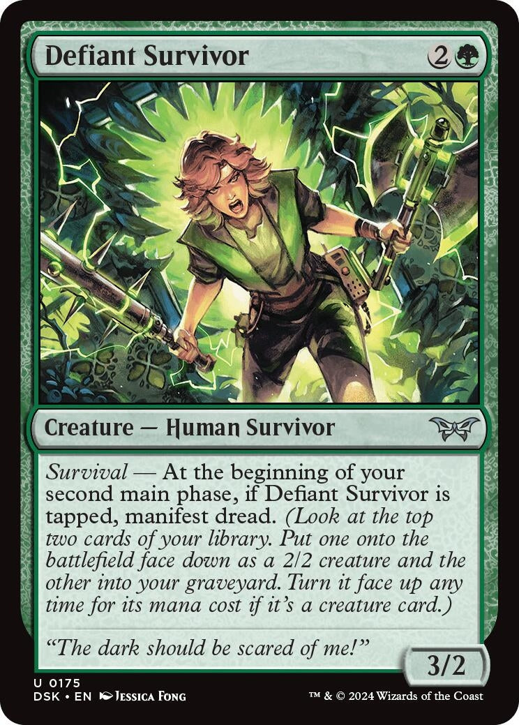 Image for Defiant Survivor (175) (Duskmourn: House of Horror) - Magic: The Gathering