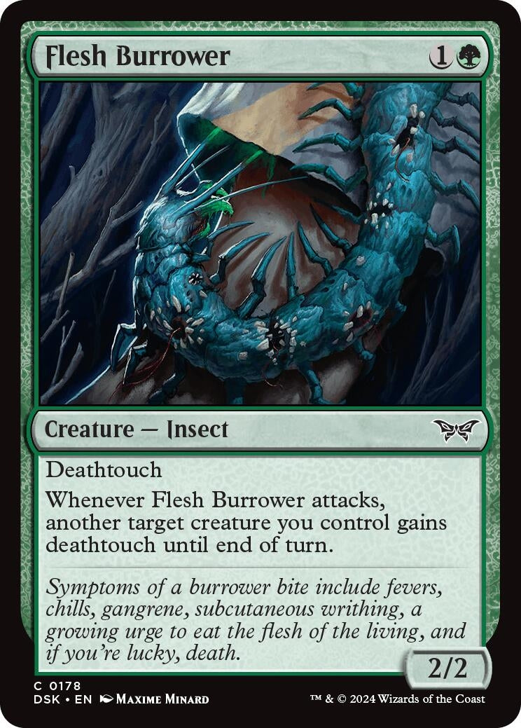 Image for Flesh Burrower (178) (Duskmourn: House of Horror) - Magic: The Gathering