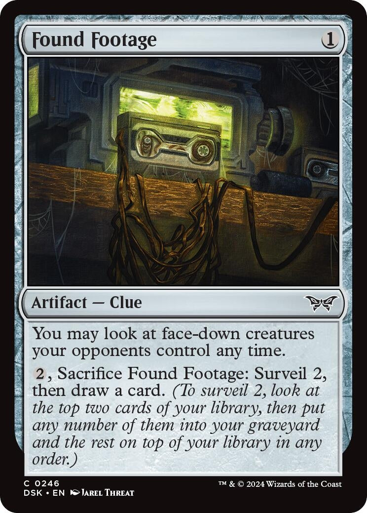 Image for Found Footage (246) (Duskmourn: House of Horror) - Magic: The Gathering