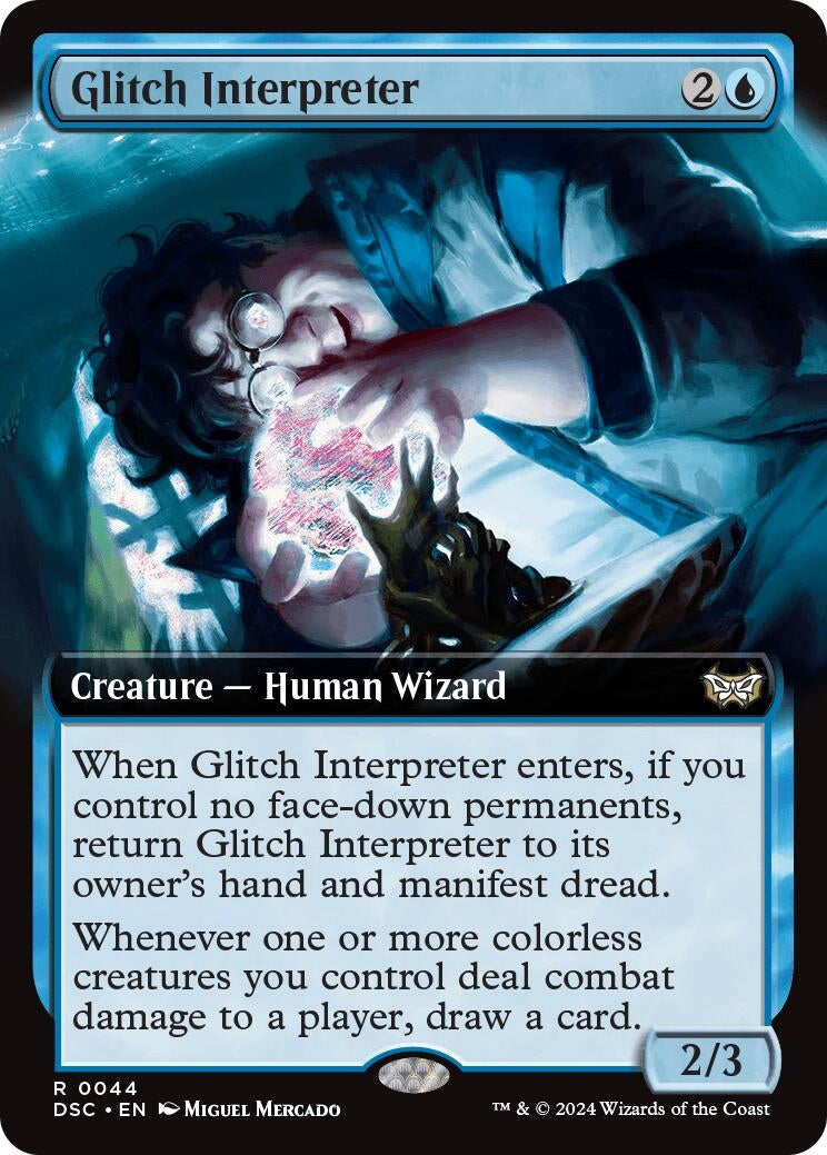 Image for Glitch Interpreter (Extended Art) (44) (Duskmourn: House of Horror) - Magic: The Gathering