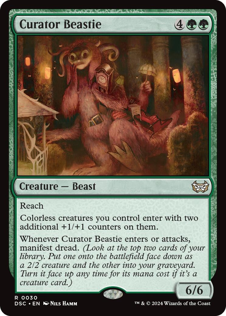 Image for Curator Beastie (30) (Duskmourn: House of Horror) - Magic: The Gathering
