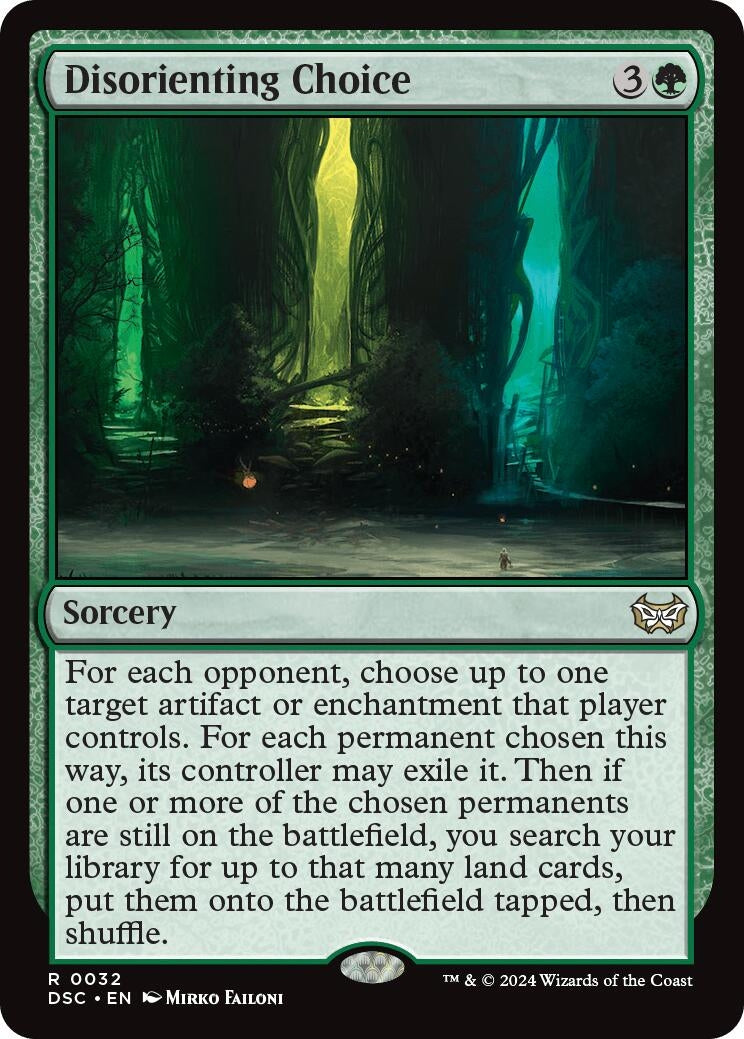 Image for Disorienting Choice (32) (Duskmourn: House of Horror) - Magic: The Gathering