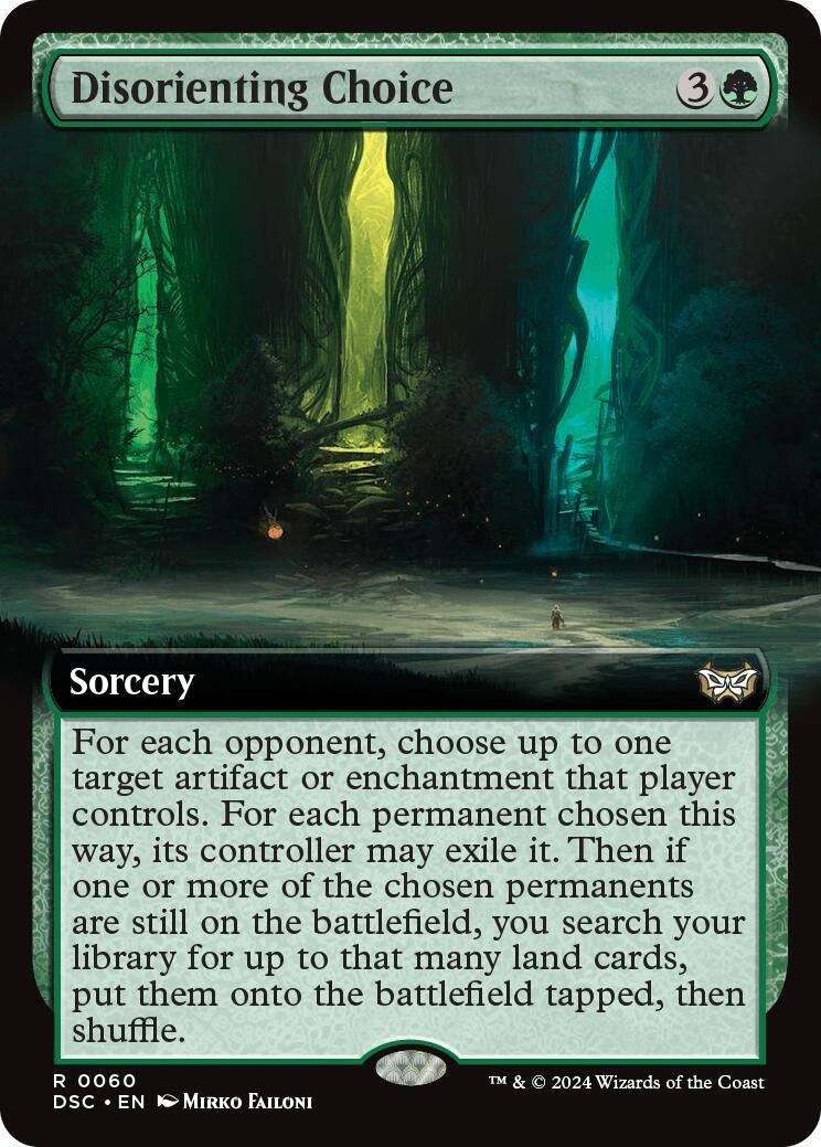 Image for Disorienting Choice (Extended Art) (60) (Duskmourn: House of Horror) - Magic: The Gathering