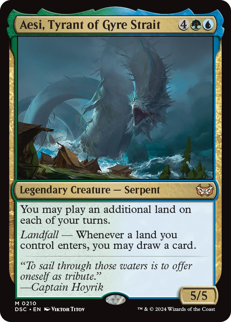 Image for Aesi, Tyrant of Gyre Strait (210) (Duskmourn: House of Horror) - Magic: The Gathering