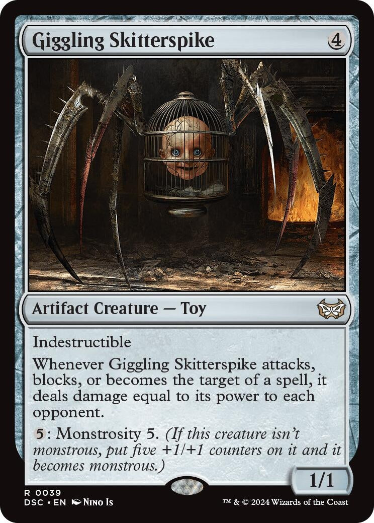 Image for Giggling Skitterspike (39) (Duskmourn: House of Horror) - Magic: The Gathering