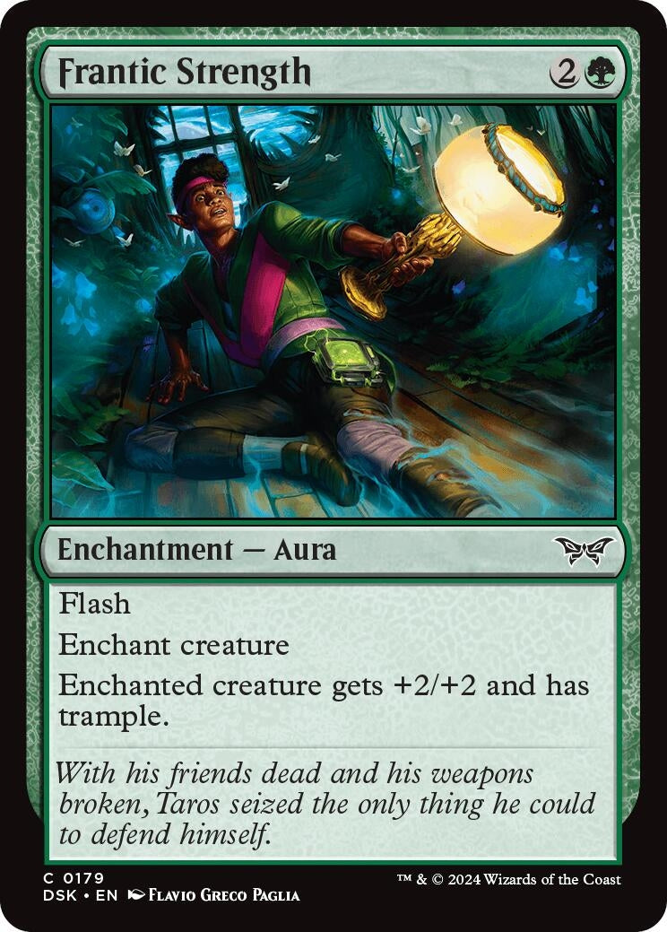 Image for Frantic Strength (179) (Duskmourn: House of Horror) - Magic: The Gathering