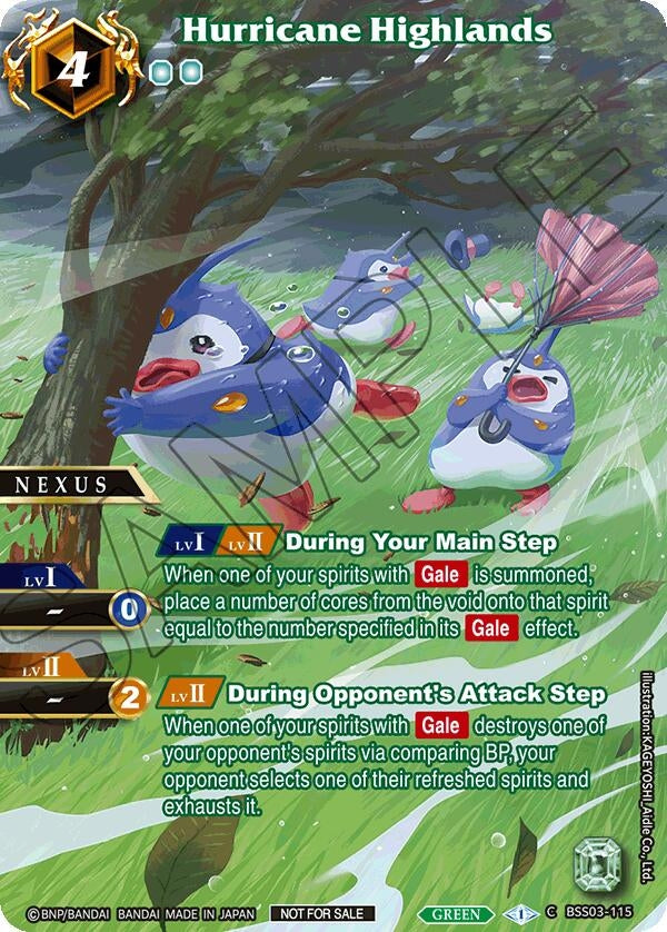 Image for Hurricane Highlands (Exclusive Nexus Pack Vol. 2) (BSS03-115) (Launch & Event Promos) - Battle Spirits Saga