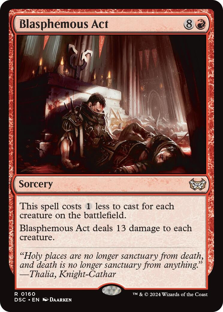 Image for Blasphemous Act (160) (Duskmourn: House of Horror) - Magic: The Gathering